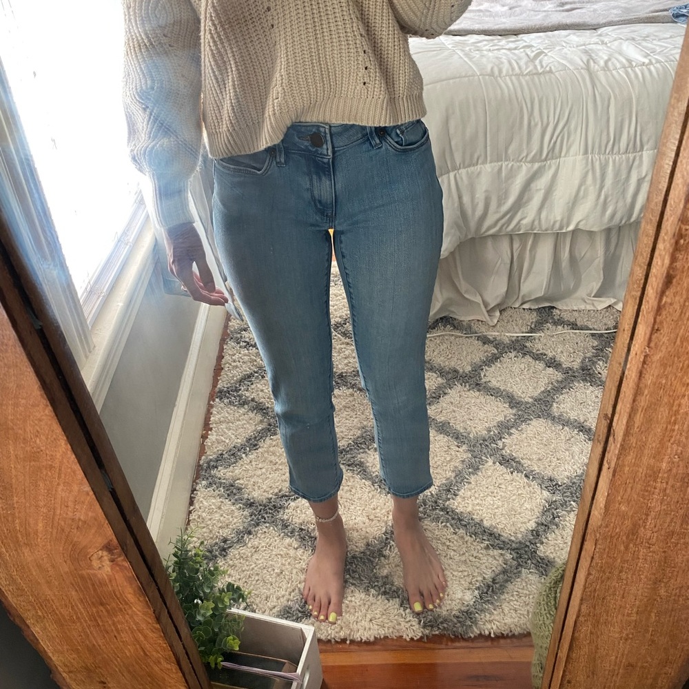 Cropped Jeans - Light blue
